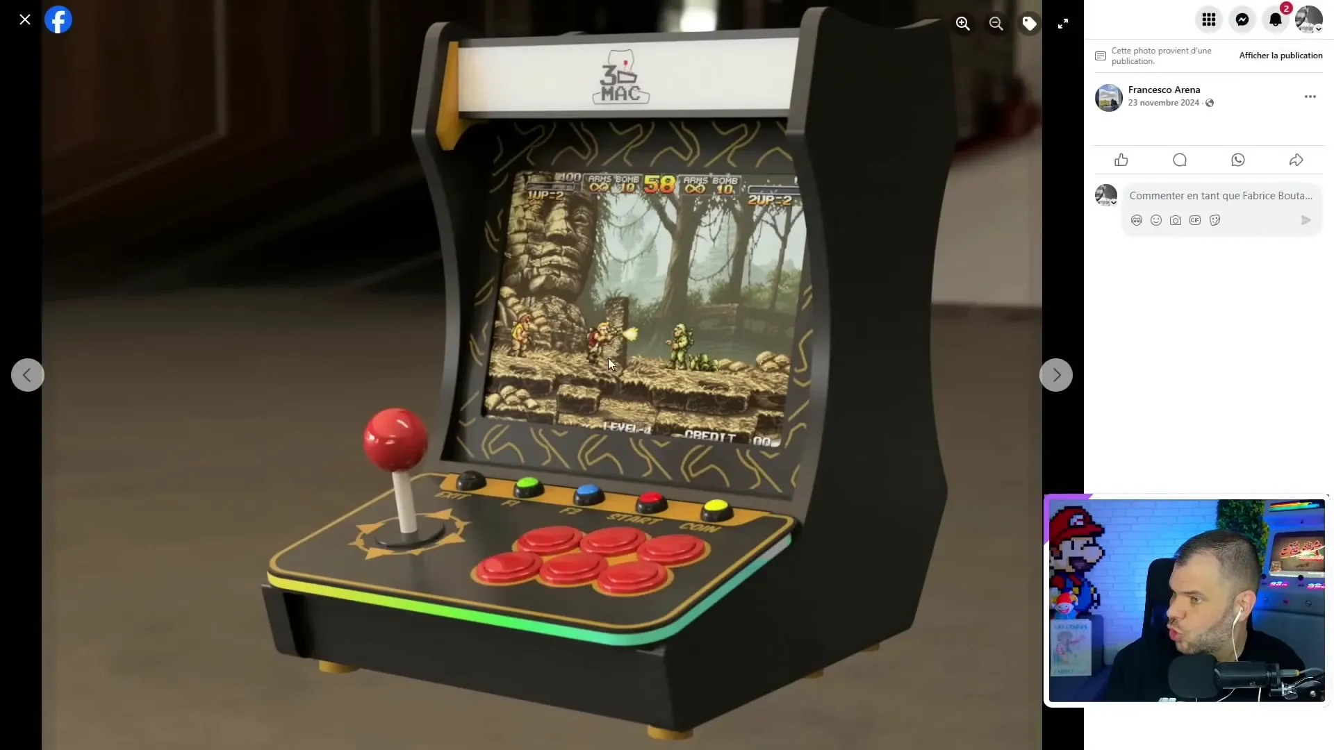 Mini bartop imprimé en 3D.