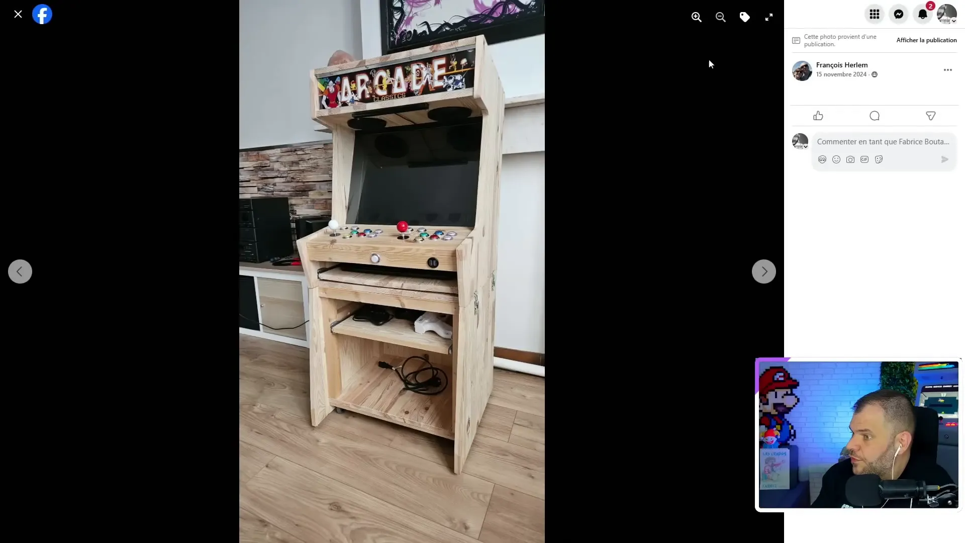 Création de François en bois d'arbre.