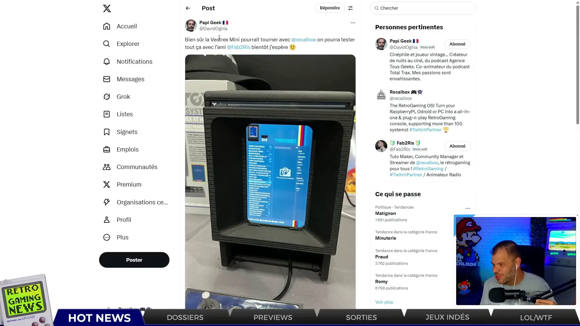 Vectrex Mini compatible Recallbox : exclusivité dévoilée