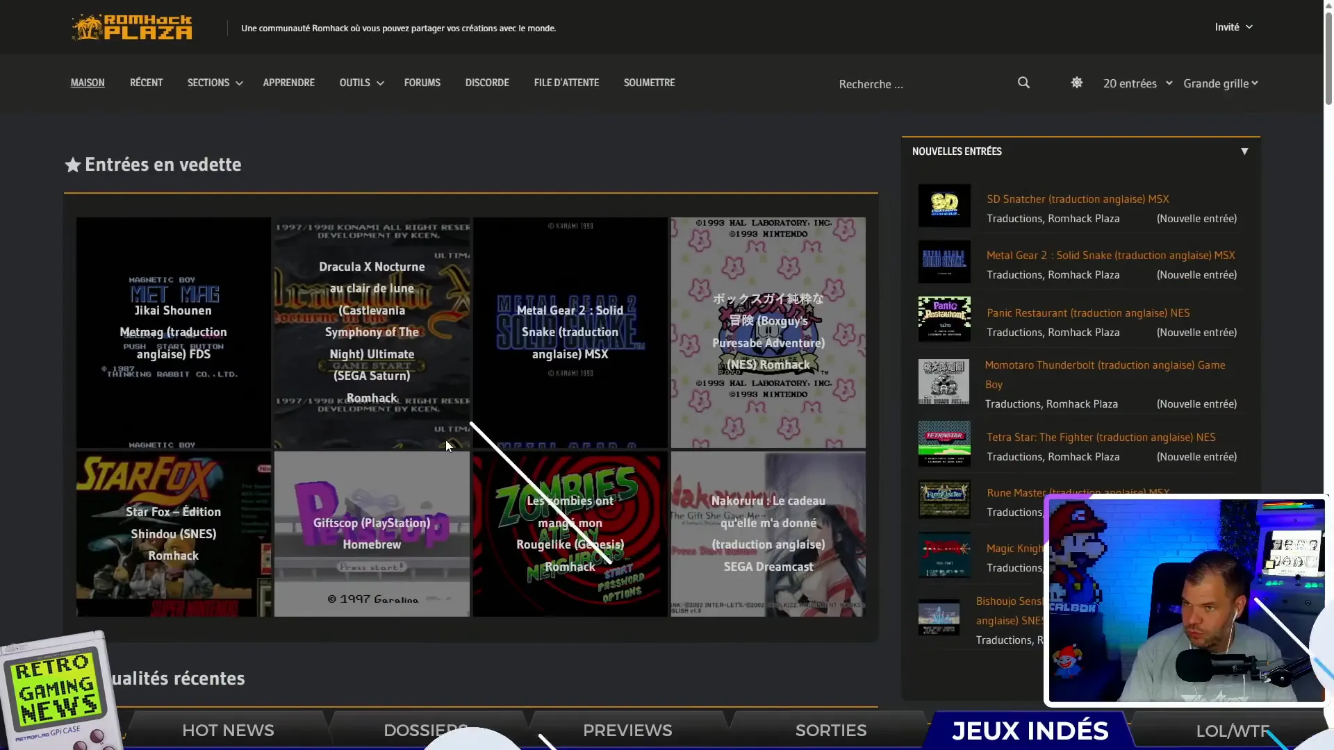 RomHack Plaza : hub pour patchs et traductions