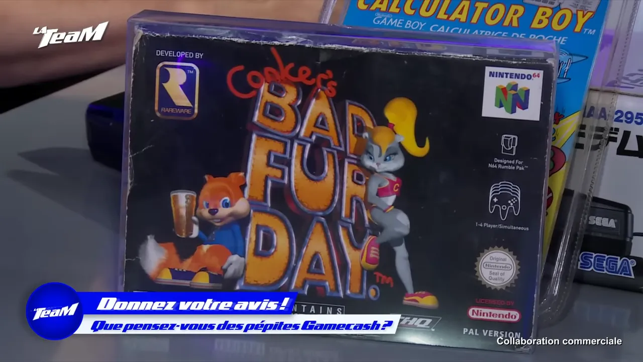 Boîte de Conker’s Bad Fur Day (Calculator Boy Game Boy) en gros plan