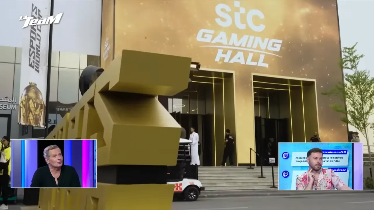 Entrée d’un hall “Esports World Cup” lors d’un événement e-sport