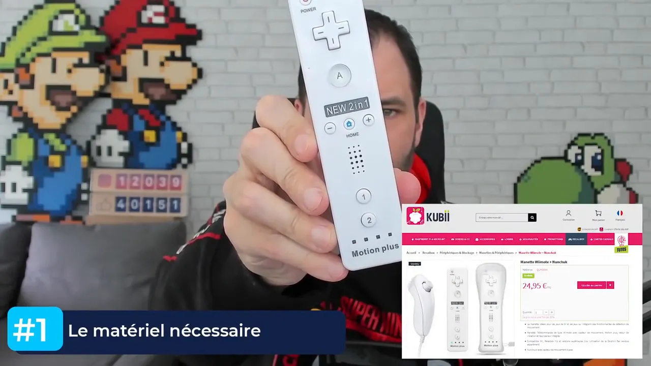 Wiimote Motion Plus et référence KUBII pour Lightguns Recalbox