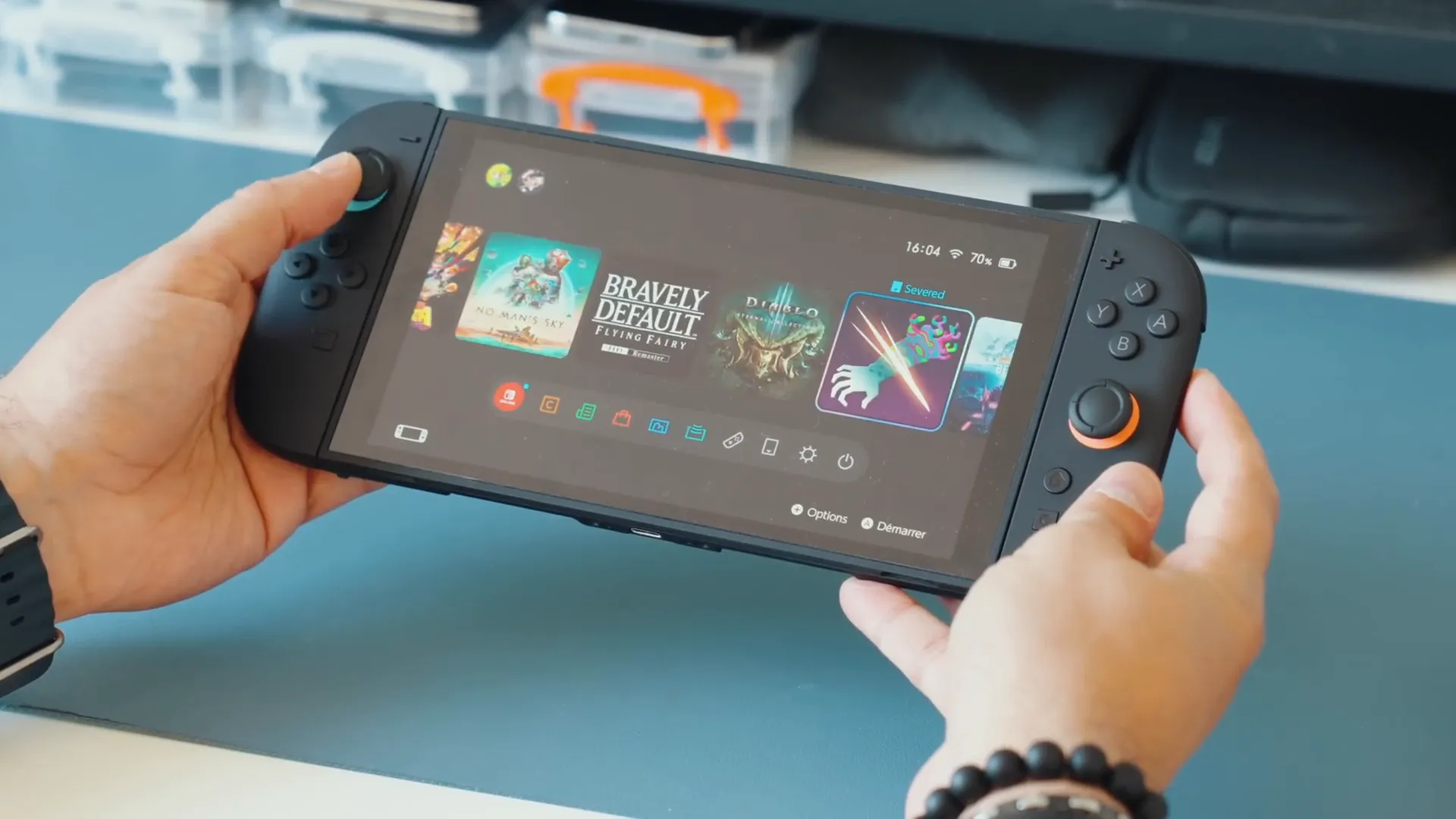 Menu de la Switch 2 montrant la réactivité de la plateforme