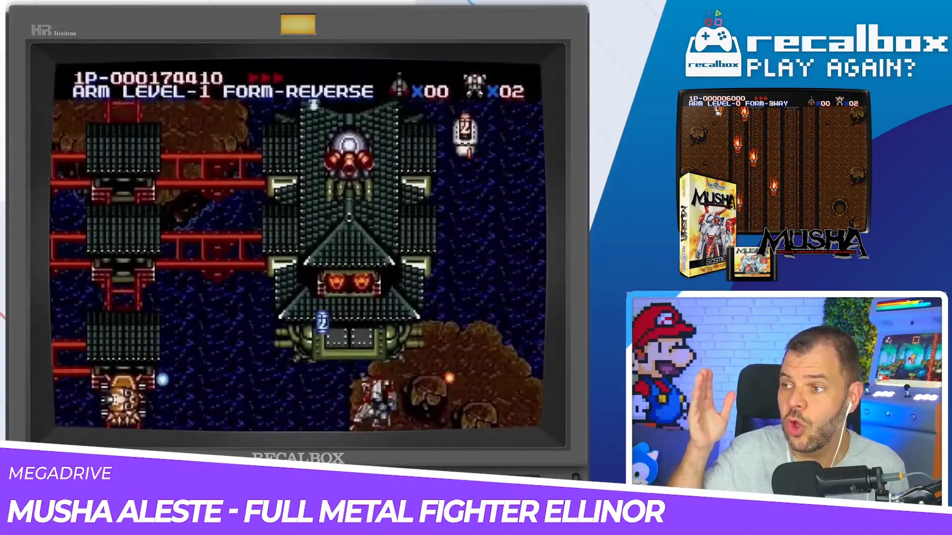 Musha Aleste sur Megadrive
