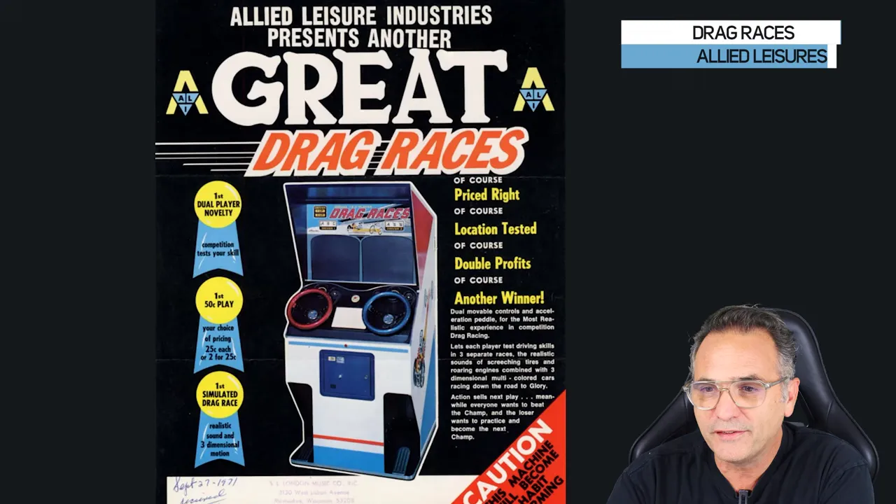 Flyer Drag Races montrant deux volants côte à côte