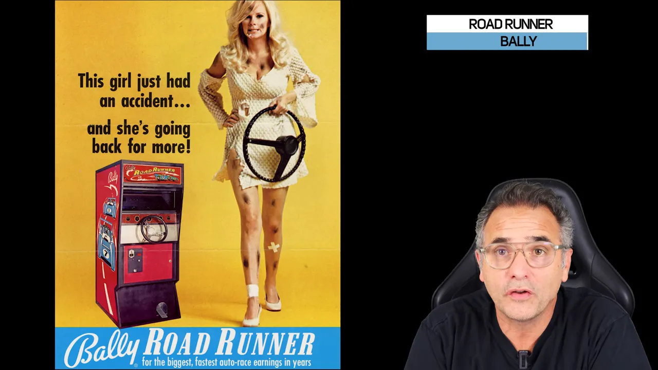 Flyer Road Runner montrant la scène de course et la marquise lumineuse