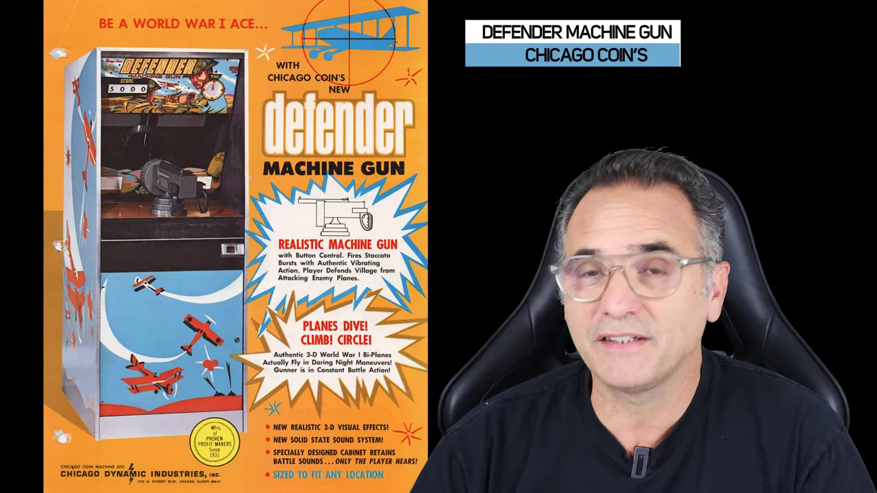 Flyer Defender Machine Gun montrant la marquise et la mitraillette