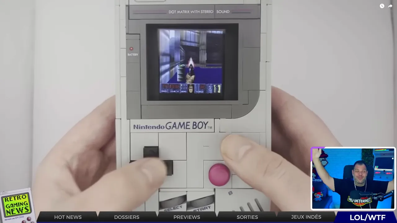 DOOM tournant sur Game Boy LEGO
