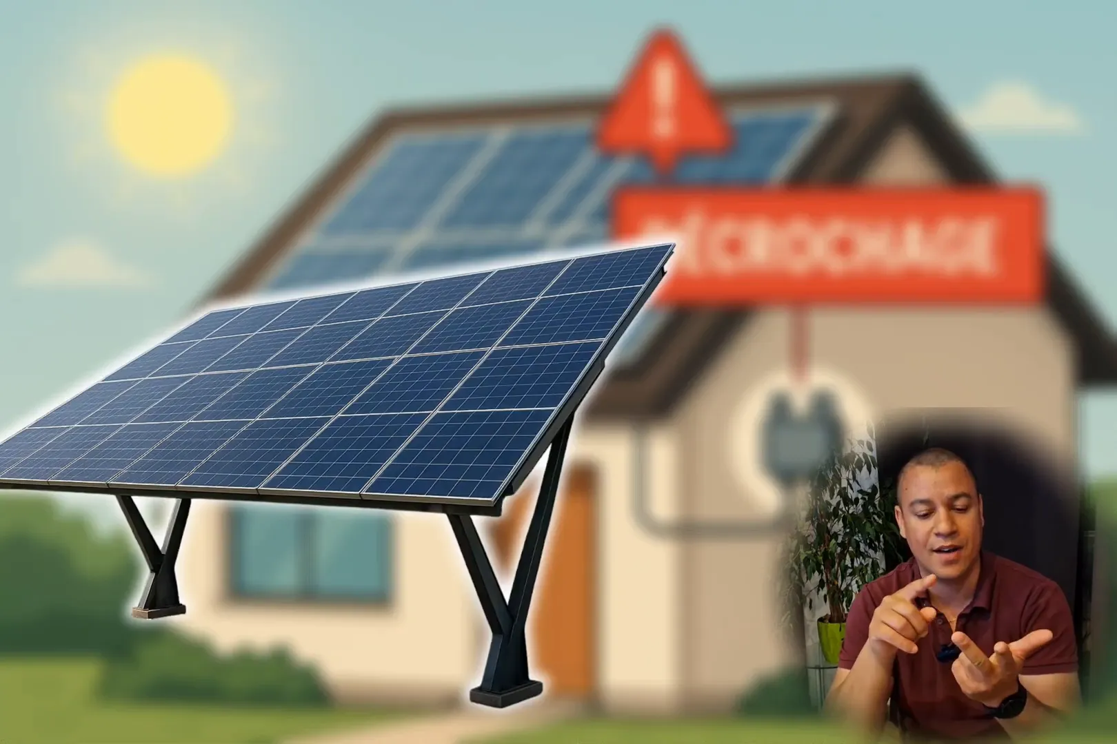 Panneaux photovoltaïques sur un hangar