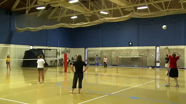 General gym courts for volleyball, badminton, and table tennis