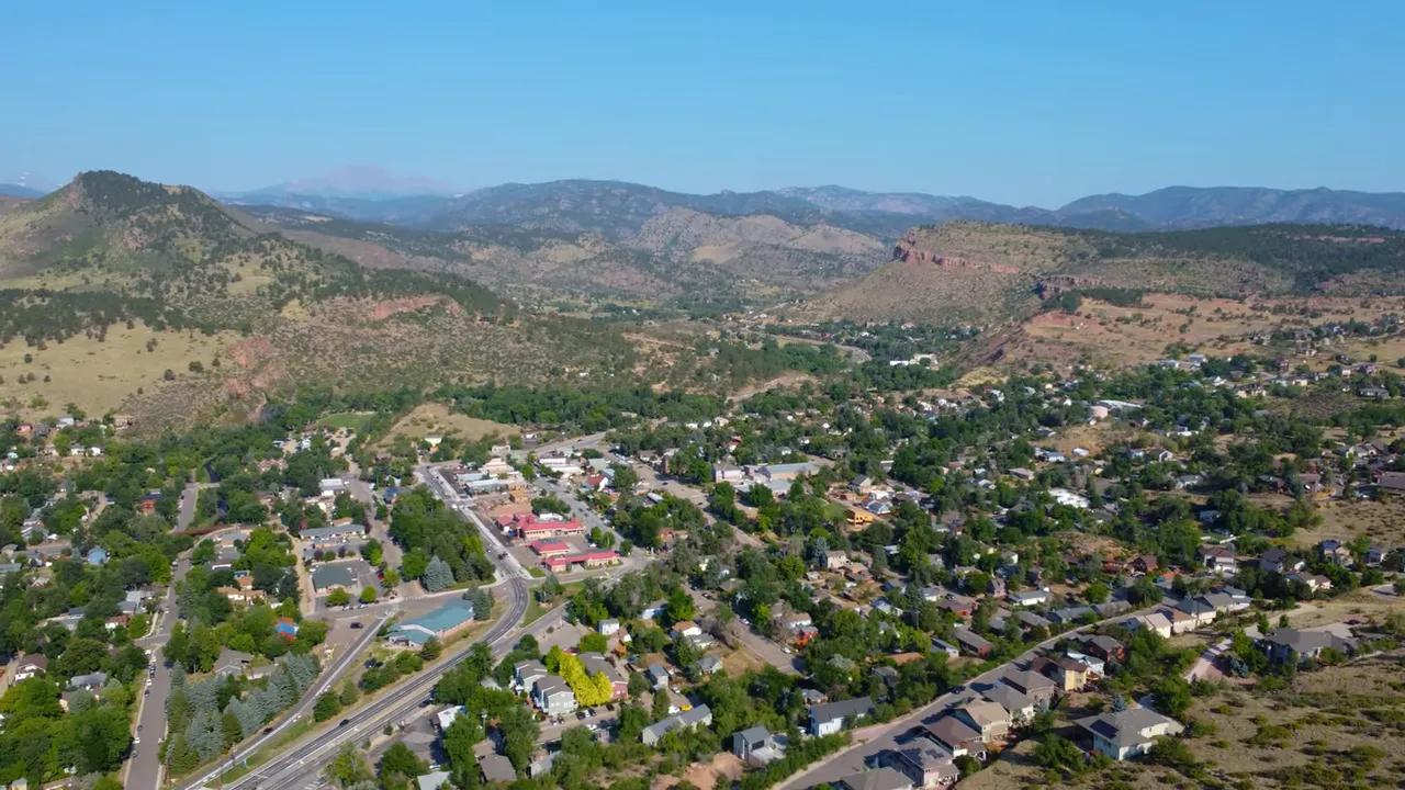 Downtown Longmont street scene with shops and cafes