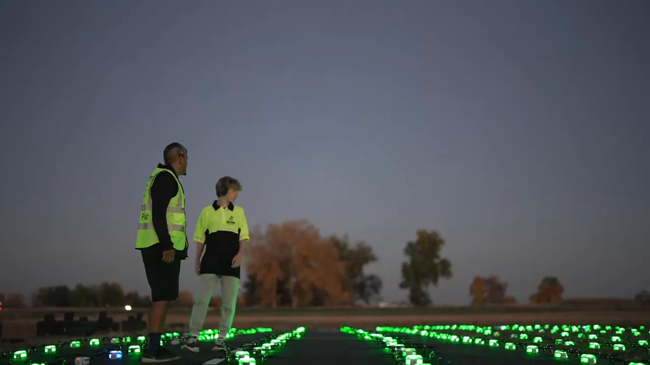 Students preparing for a live performance