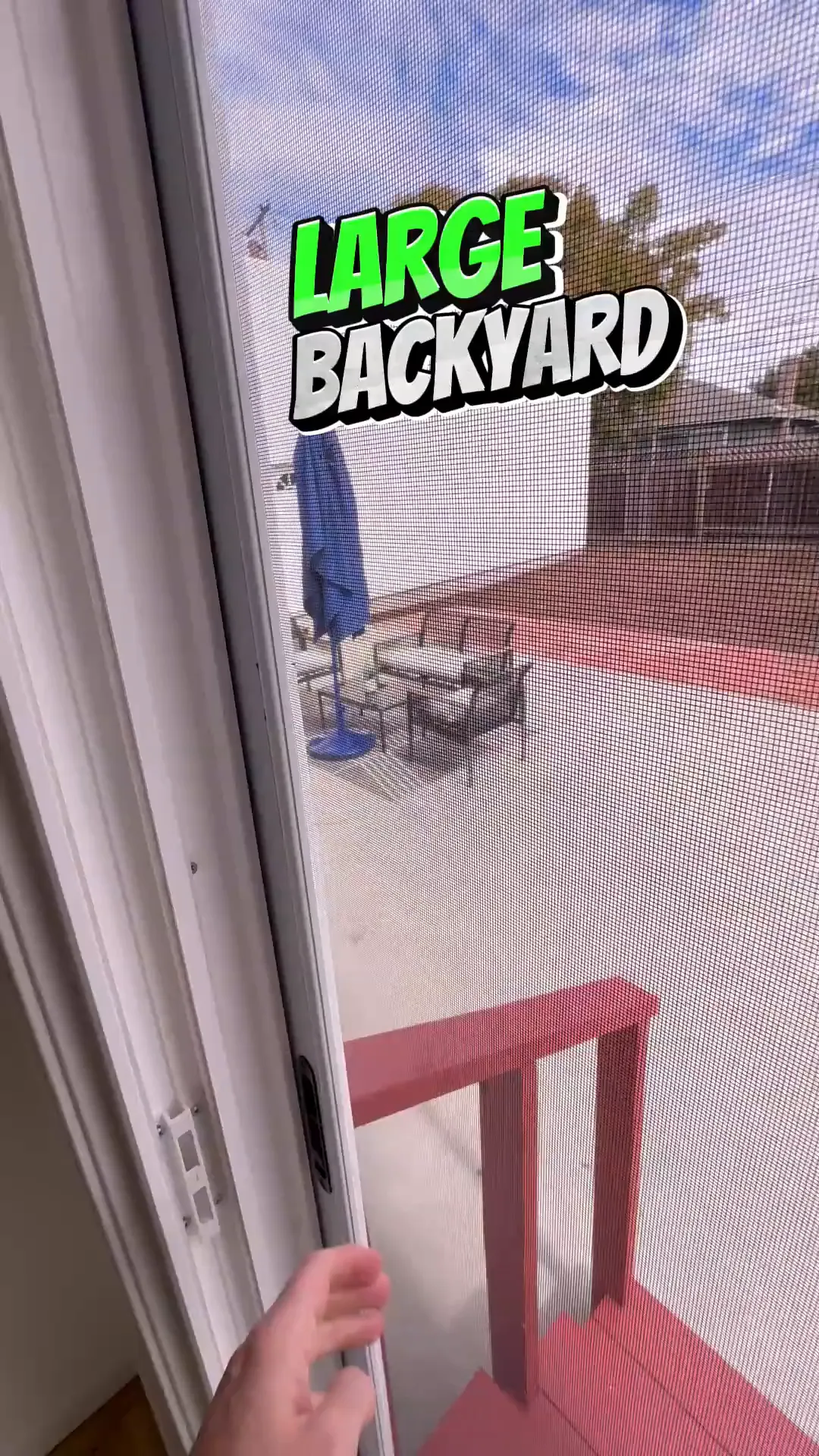 Large backyard perfect for family gatherings
