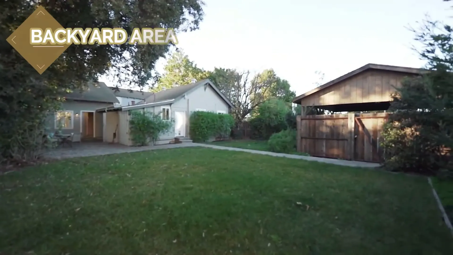 Expansive backyard at 2398 Palgas Avenue