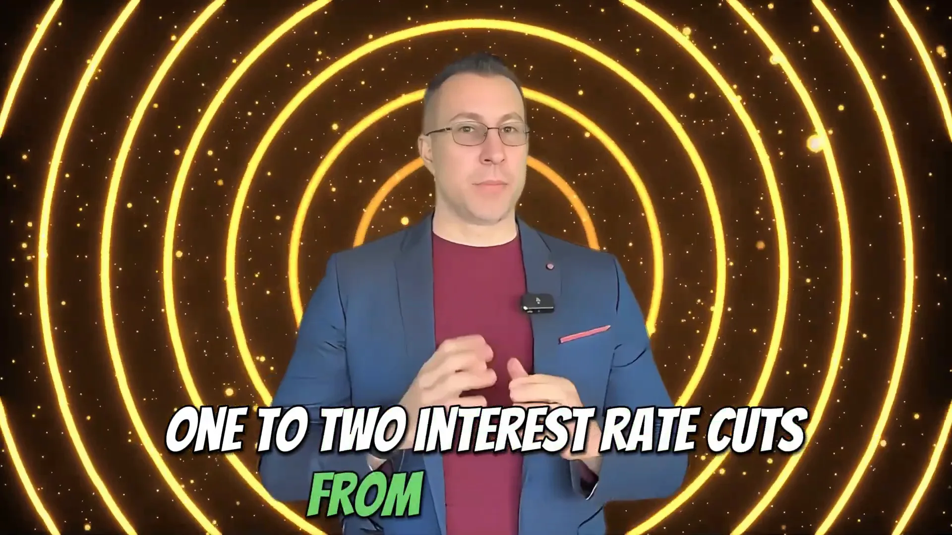 Graph showing interest rate predictions and inflation trends
