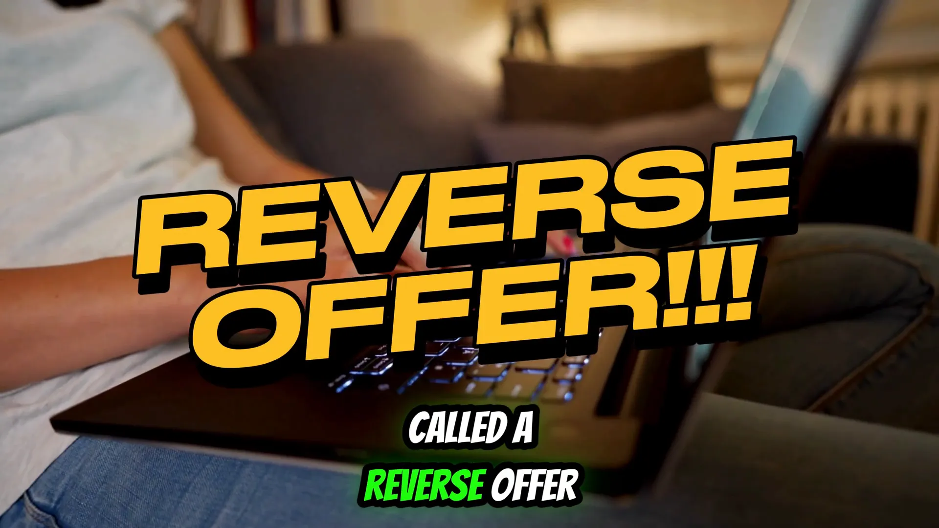 Seller drafting a reverse offer to buyer