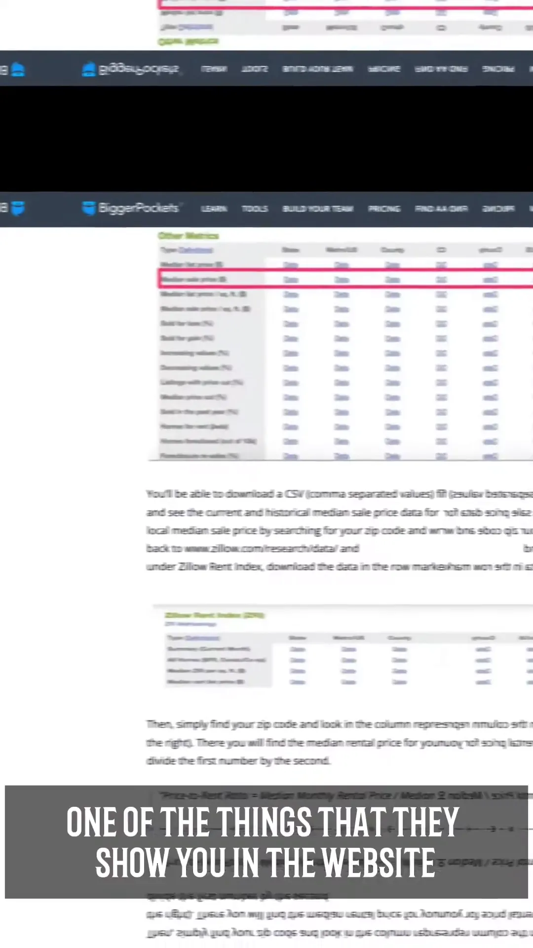 BiggerPockets Market Insights Screenshot