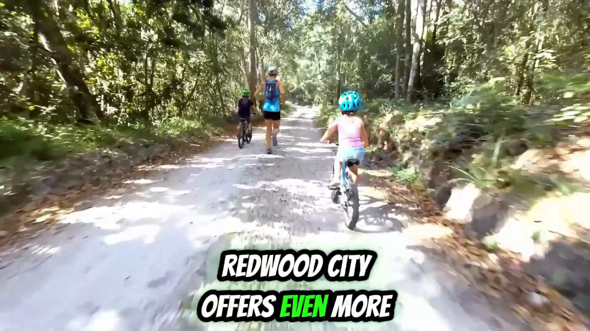 Large park in Redwood City with hiking trails and playground