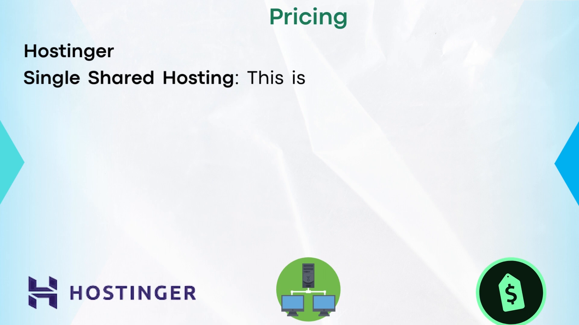 Pricing comparison of Hostinger