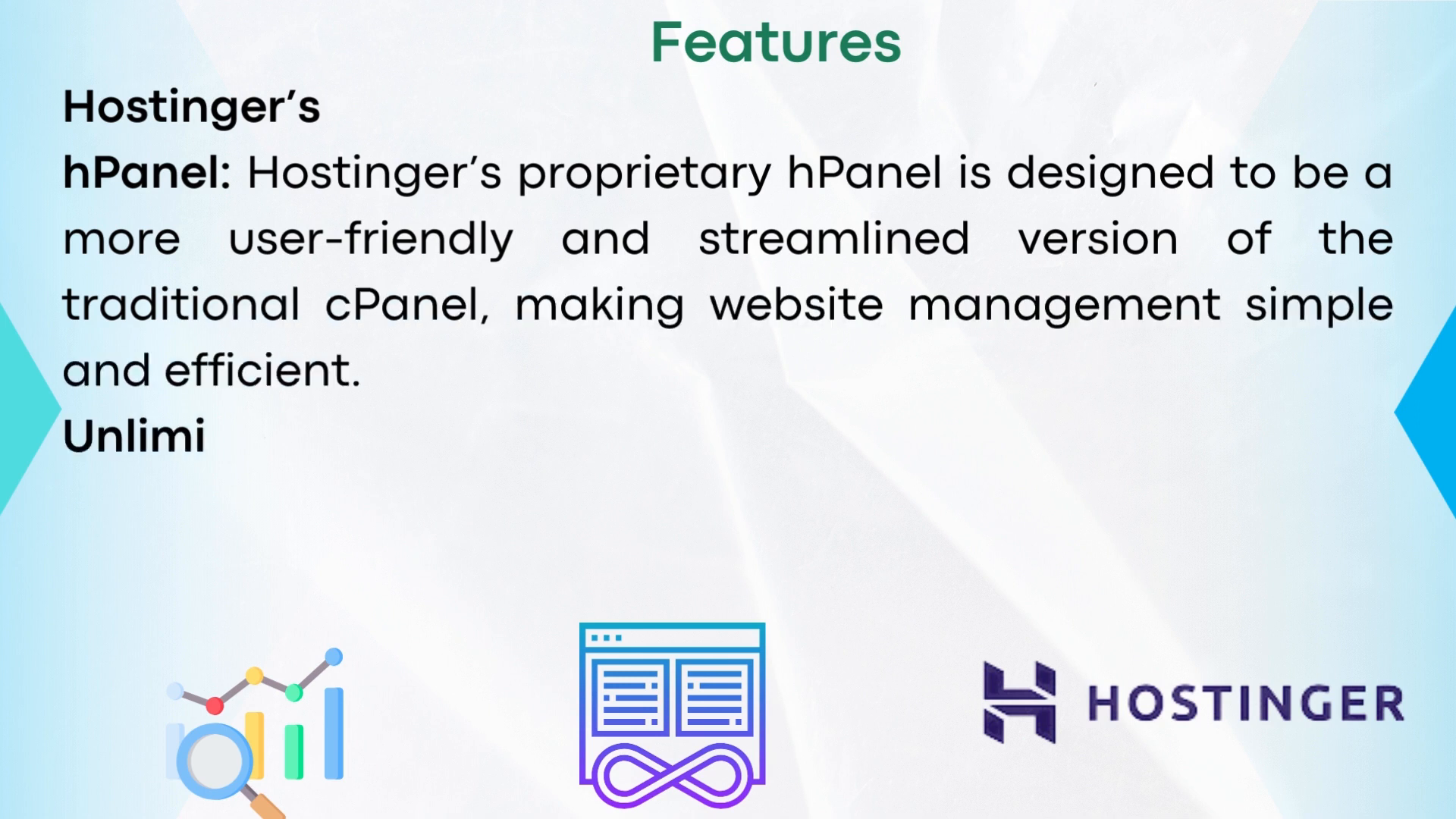 Overview of Hostinger features