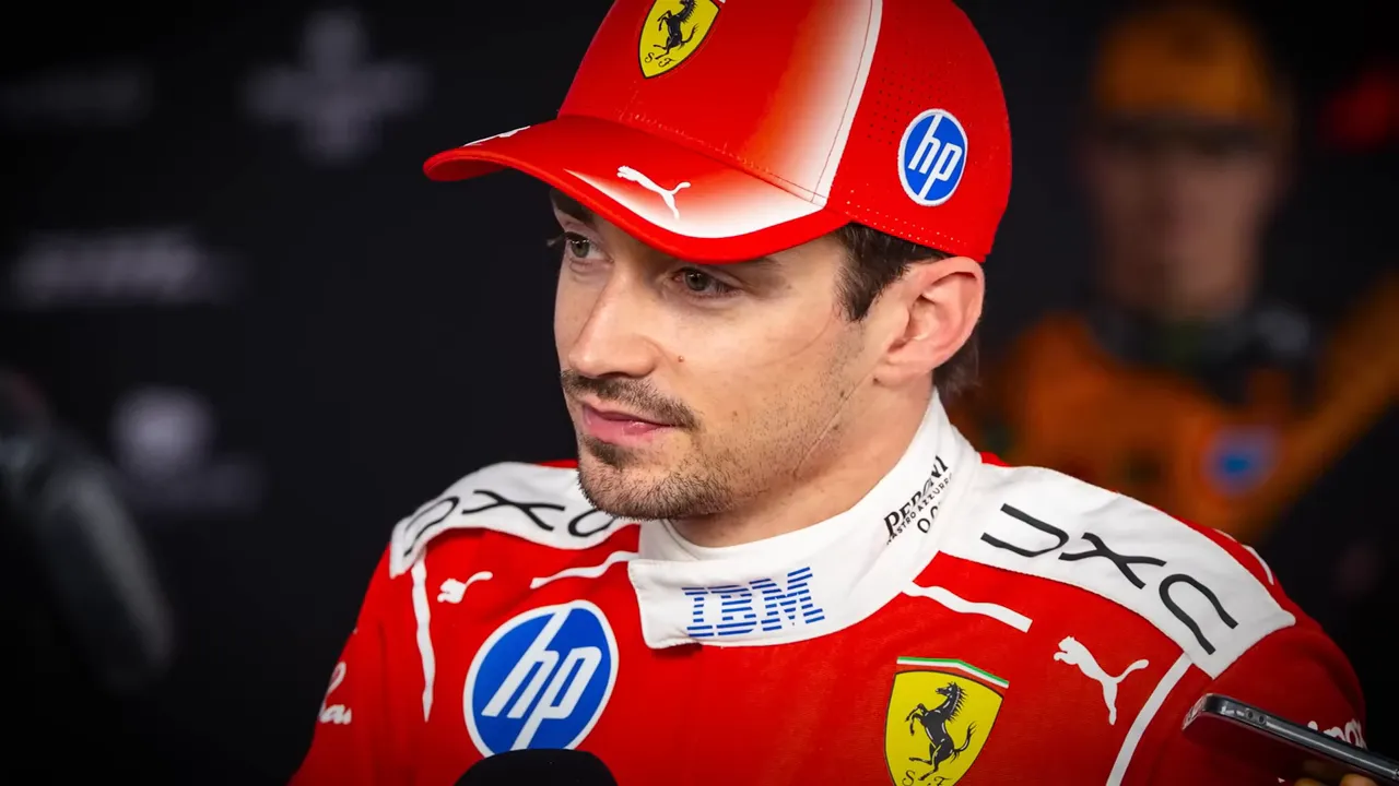 F1 driver in a race cap and team colors reacting to 2026 rule changes