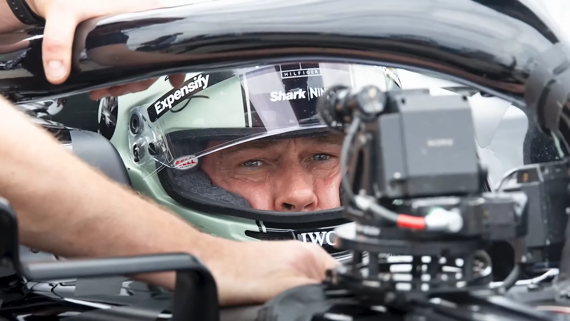 Brad Pitt as Sonny Hayes in F1: The Movie