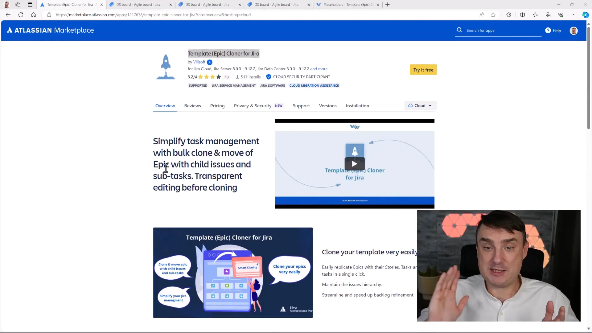 Installation of Template Epic Cloner in Jira