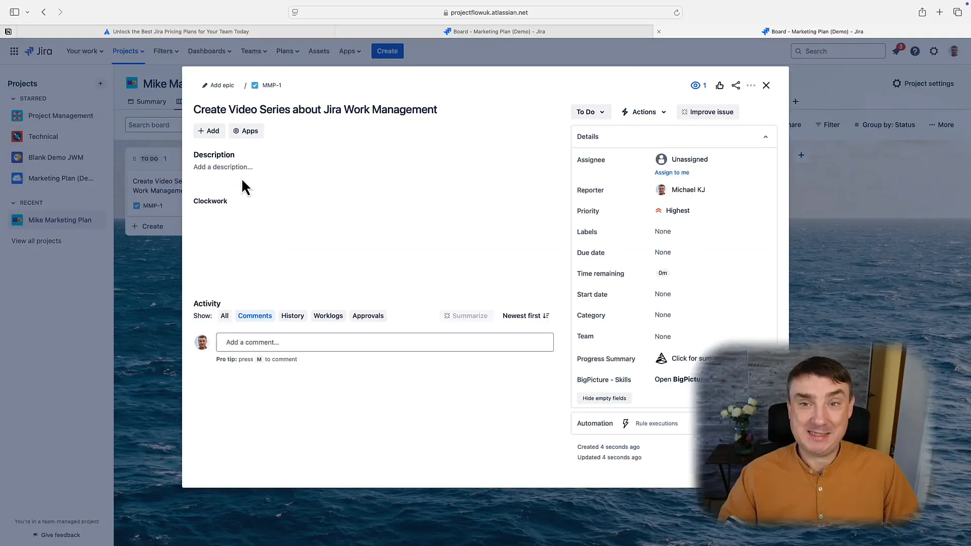Using AI features in Jira Work Management