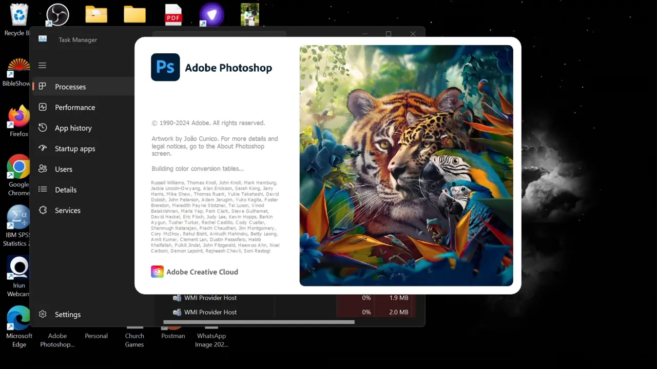 断开网络后打开 Photoshop 成功启动