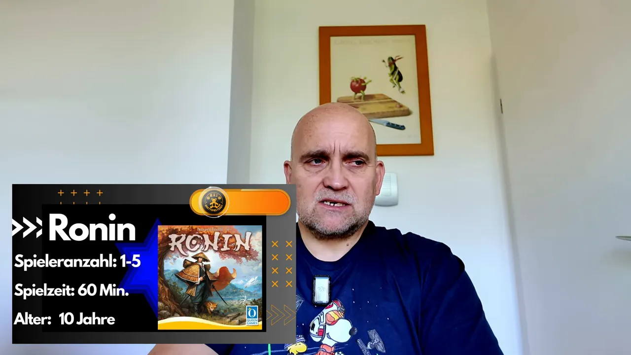Ronin Spielplan mit Regionen und Worker-Plättchen