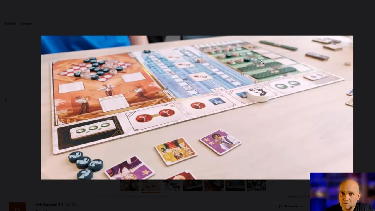 Gatsby: Spielbrett mit Kabarett, Finanzzentrum und Rennbahn