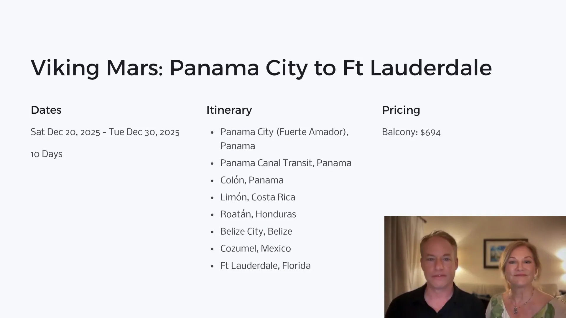 Viking Mars cruise experience