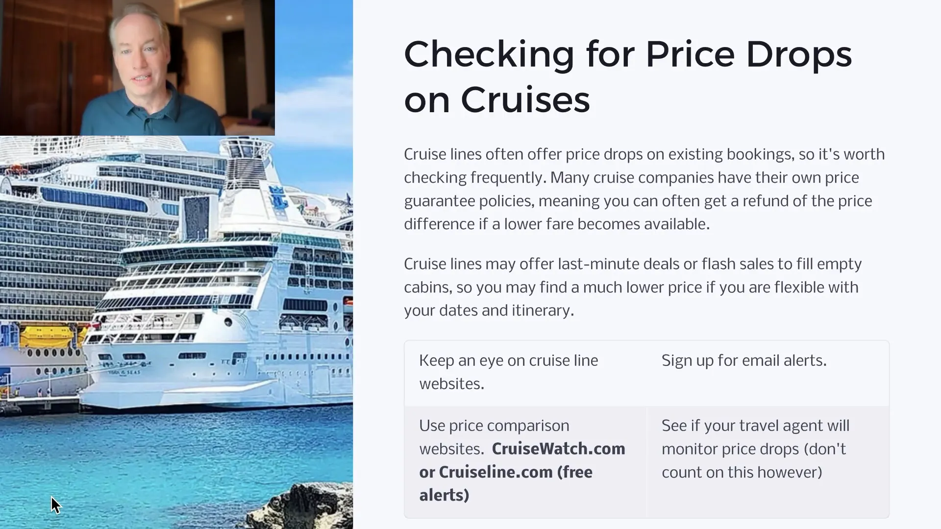 Cruise price monitoring tools