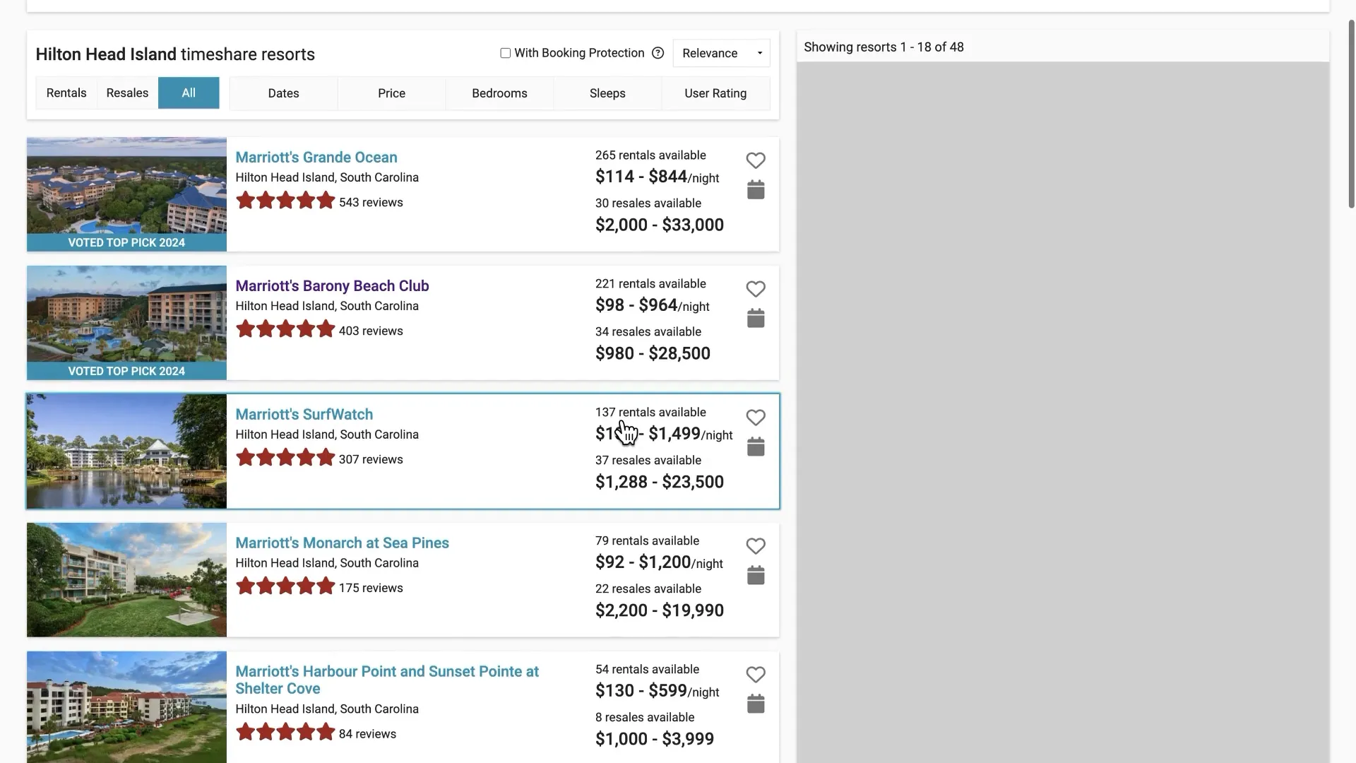 Searching by destination on RedWeek.com