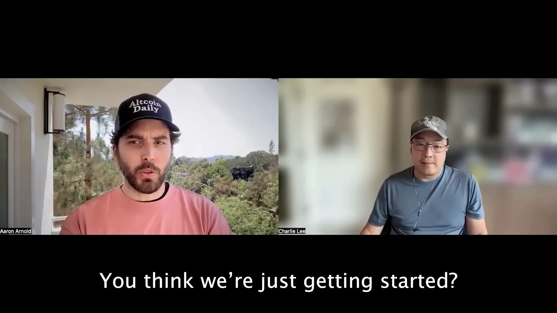 Charlie Lee discussing the start of the bull cycle