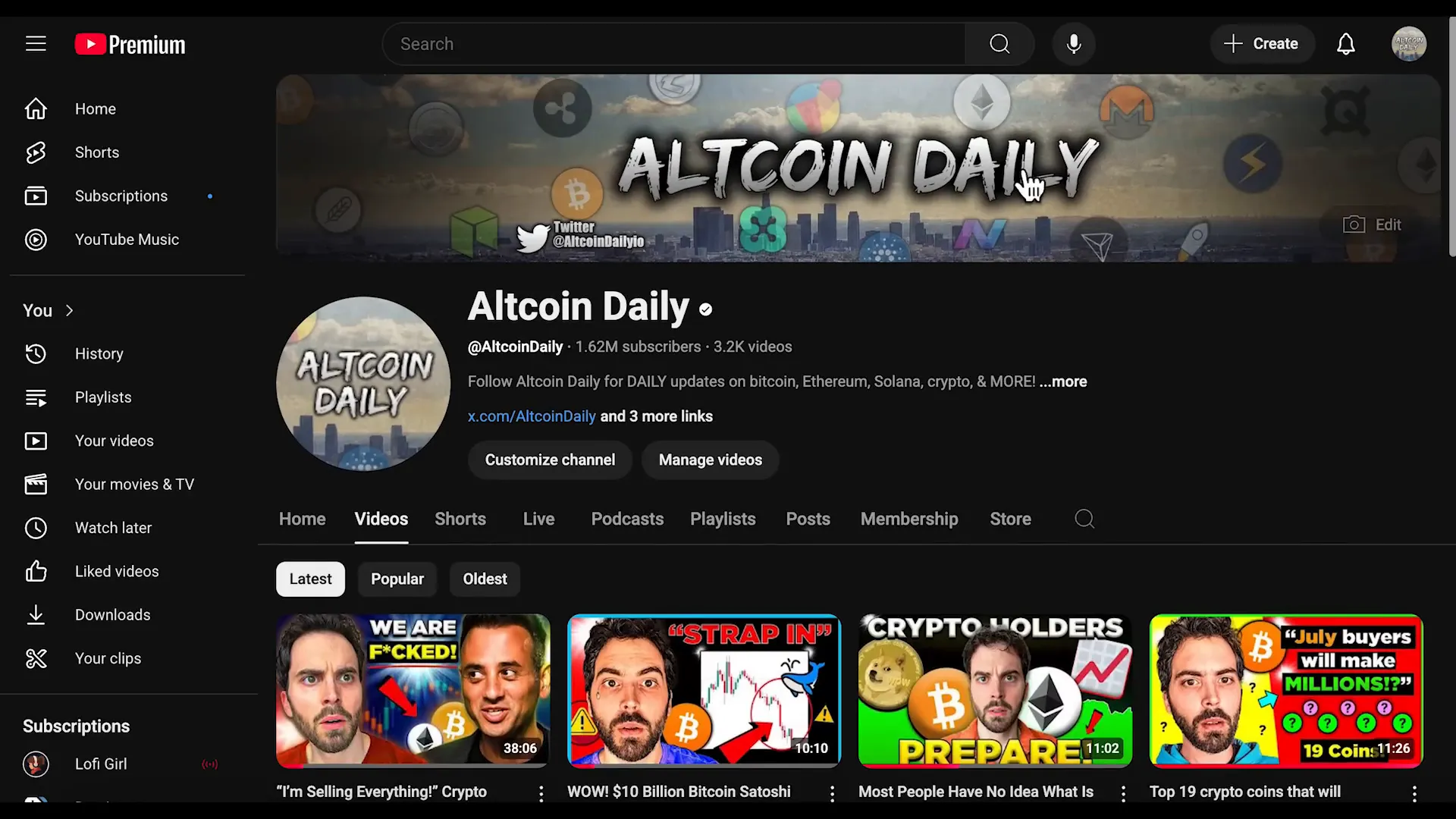 Altcoin Daily host encouraging viewers to get bullish on crypto now