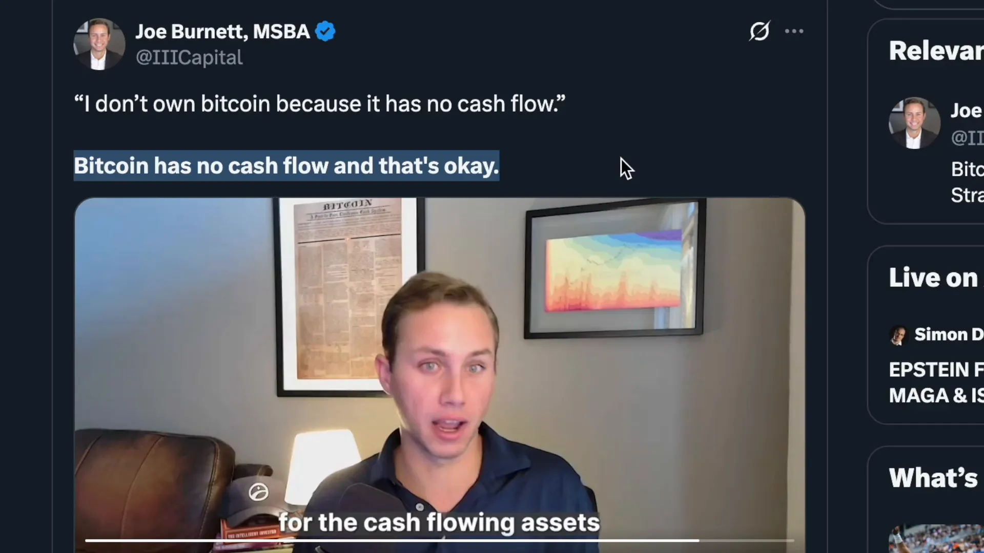 Explaining Bitcoin's value despite no cash flow