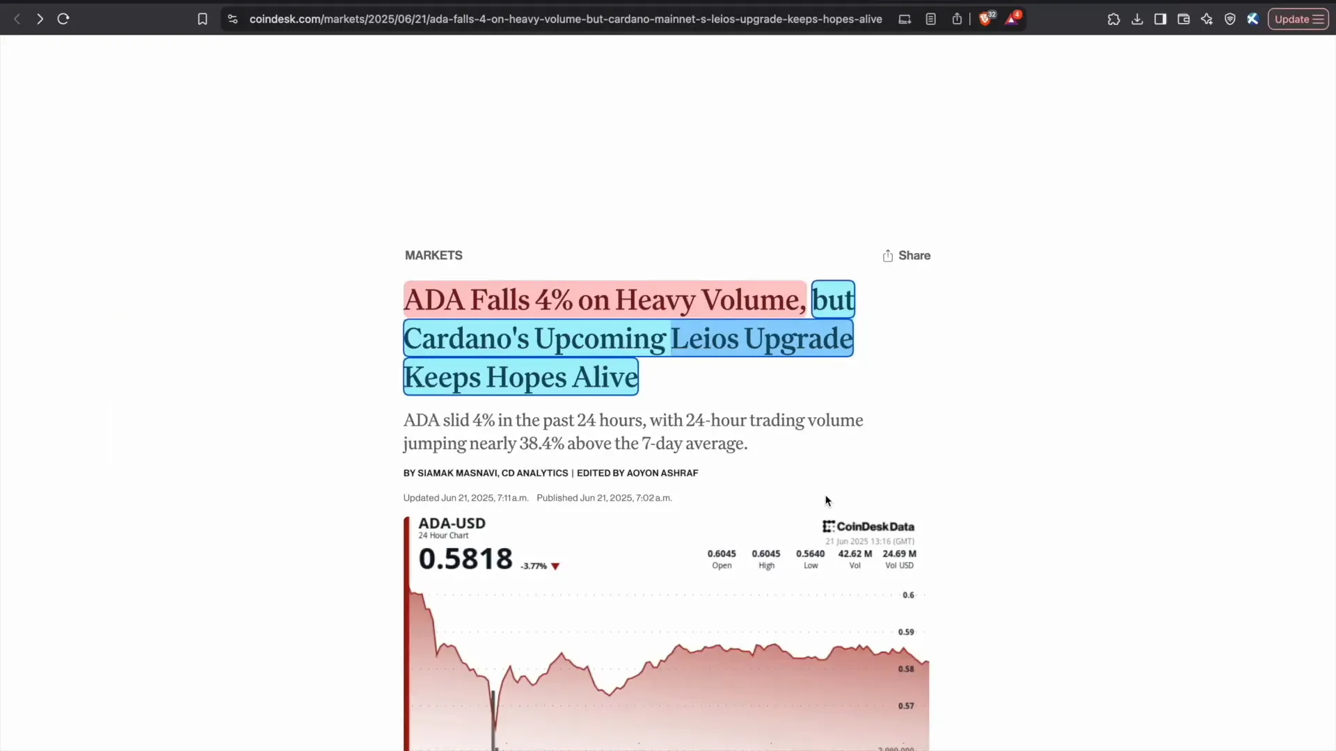 Cardano’s upcoming Leos upgrade announcement
