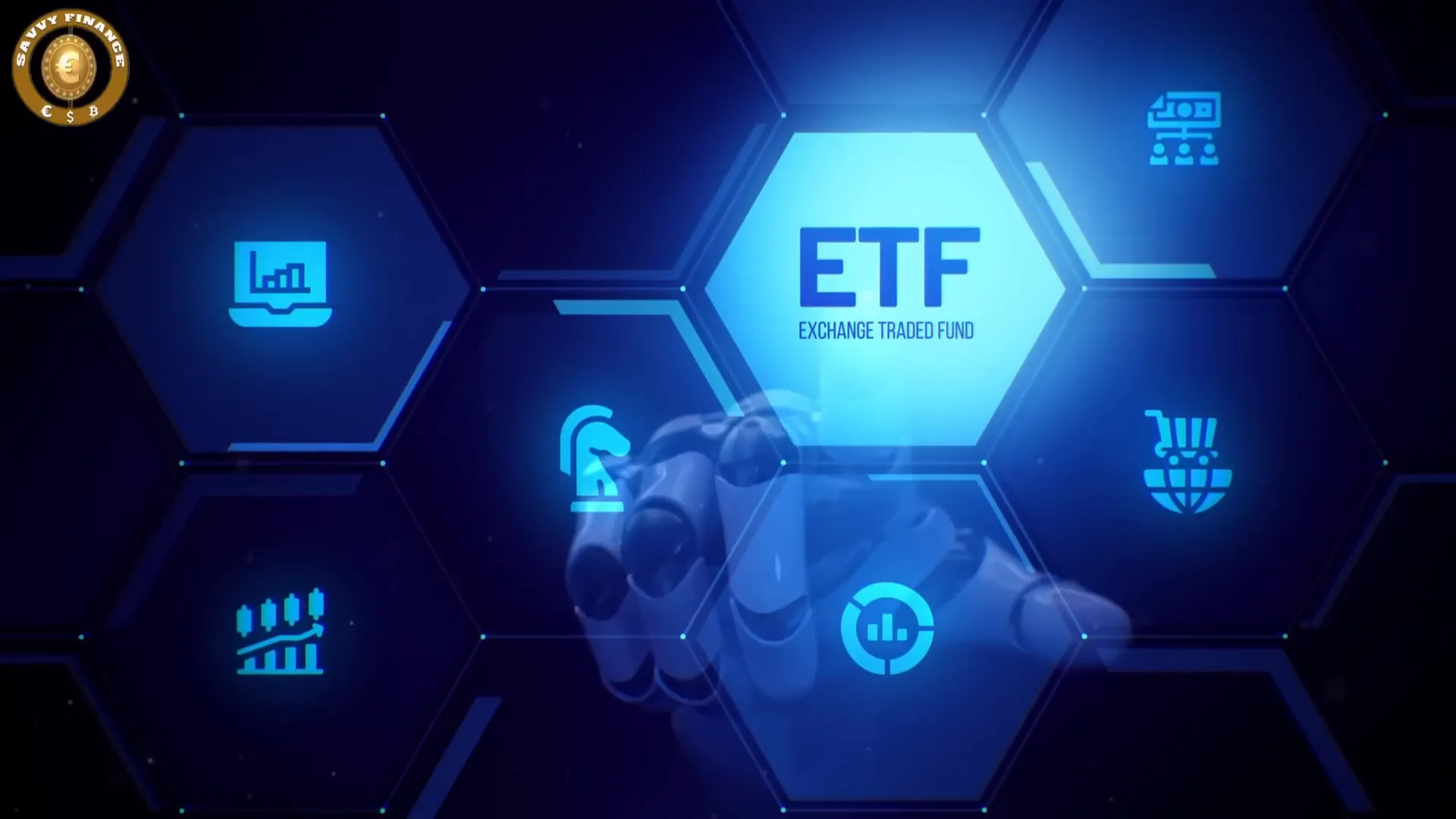 Concept of tokenized ETFs and DeFi portfolio management