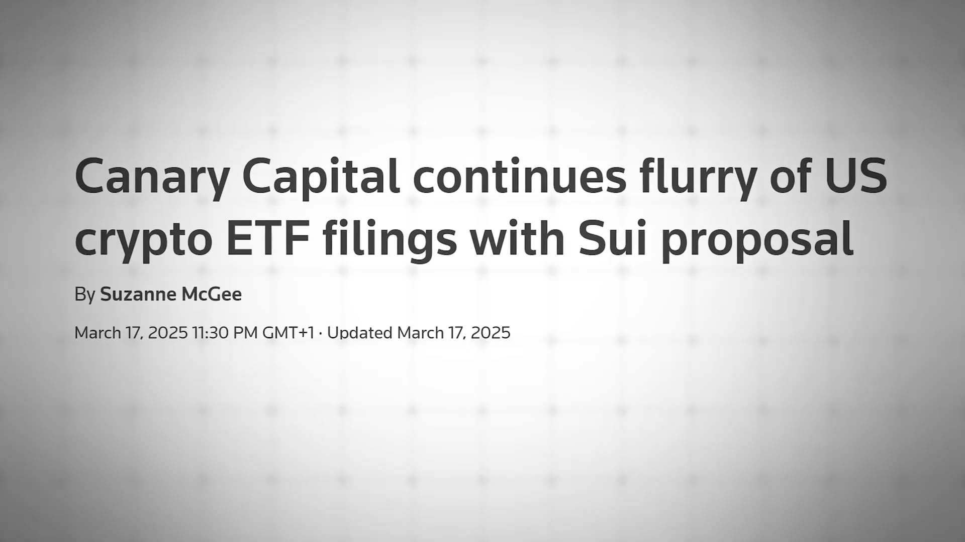 Canary Hasal filing ETFs tracking top crypto assets