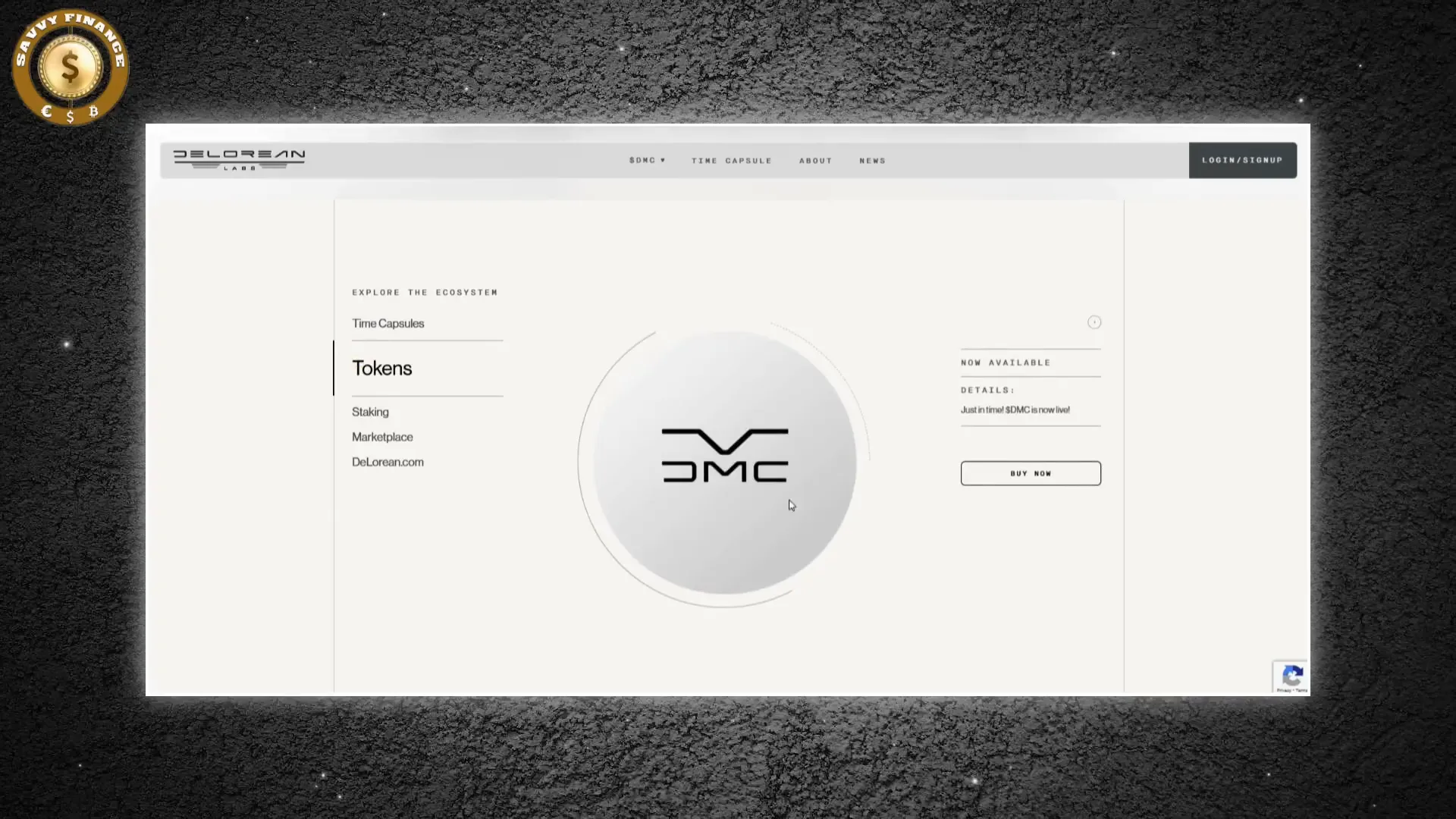DeLorean Labs introducing blockchain and DMC token concept