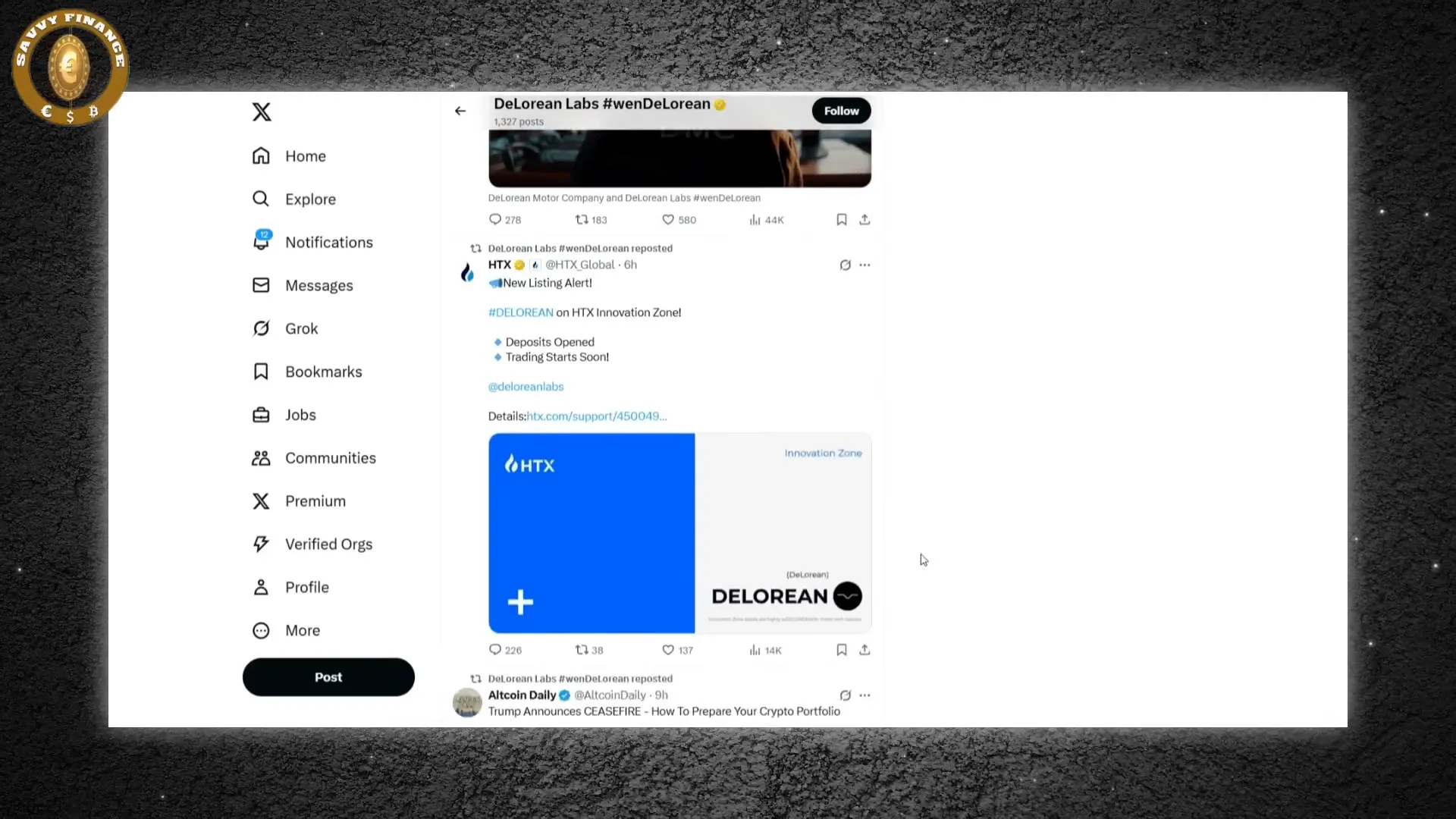DeLorean Labs community engagement on social platforms
