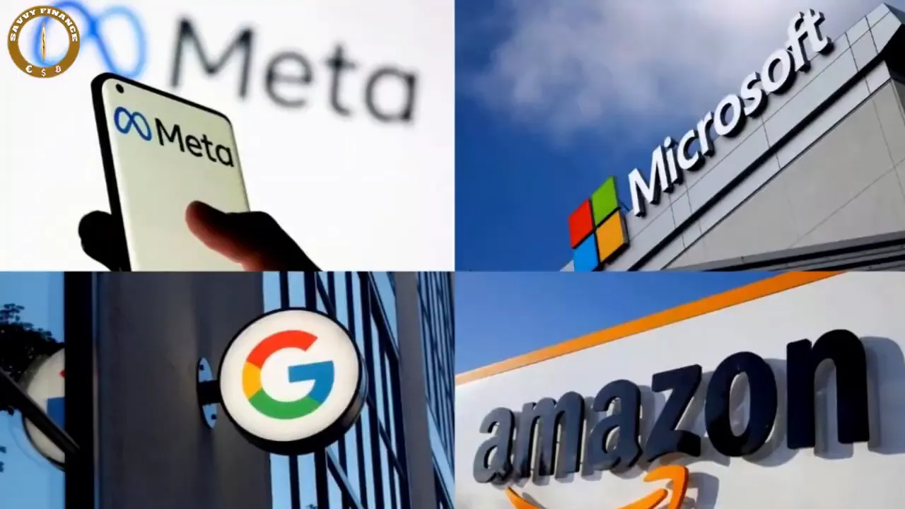 Collage of hyperscaler logos showing Meta, Microsoft, Google and Amazon