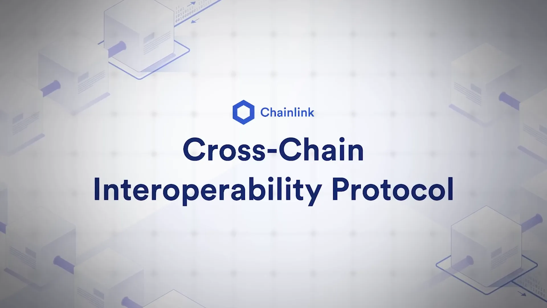 Announcement slide for CCIP launch and Cross Chain Interoperability Protocol