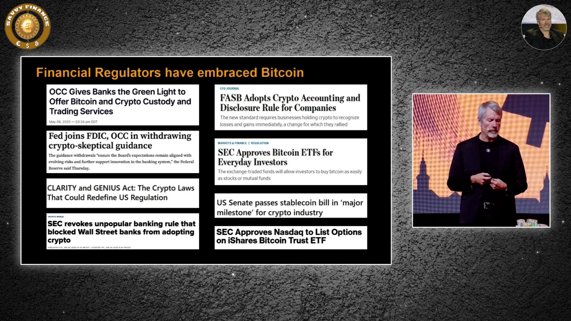 Regulatory support for Bitcoin ETFs and banking integration
