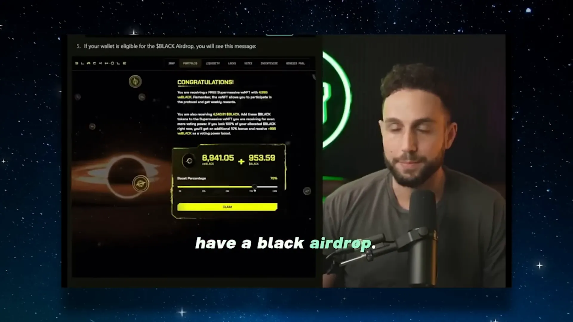 Black Hole DEX airdrop and VE NFT explained