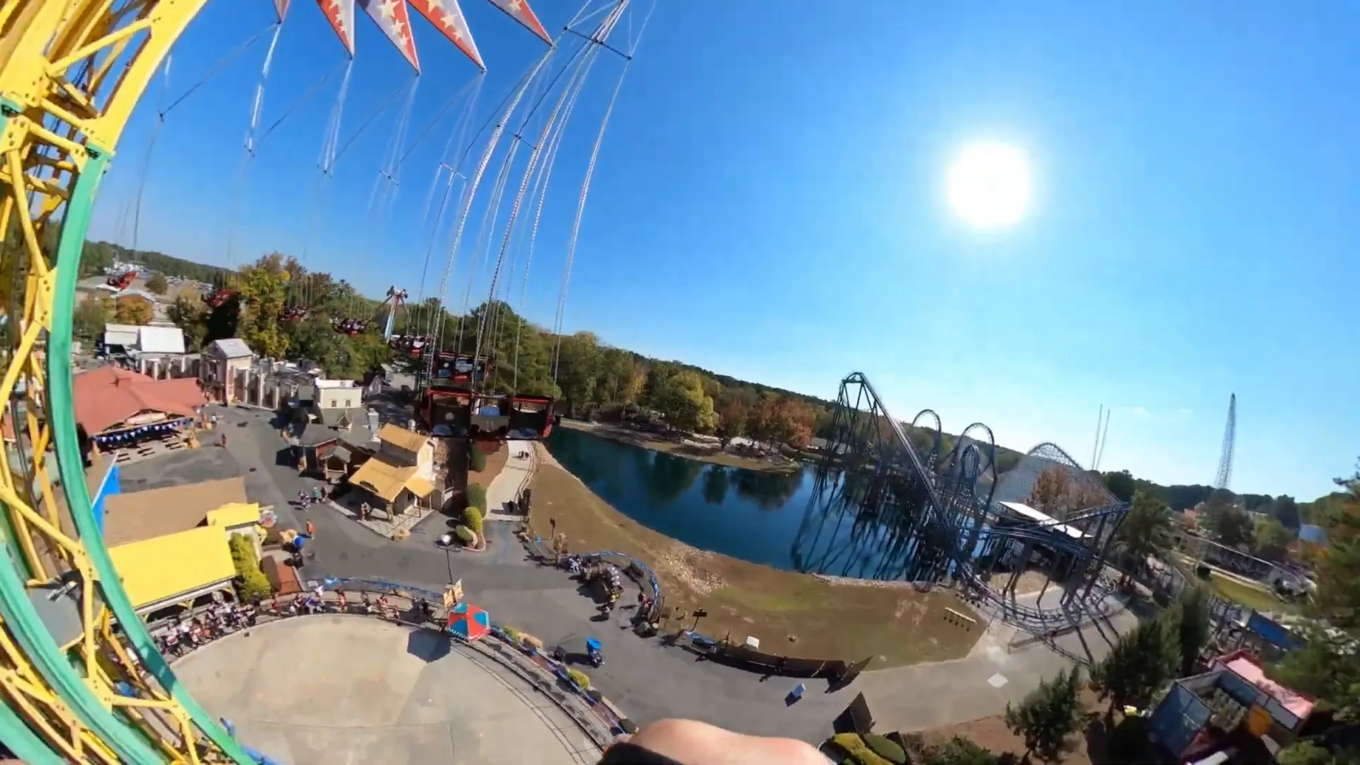 SkyScreamer swing ride soaring high
