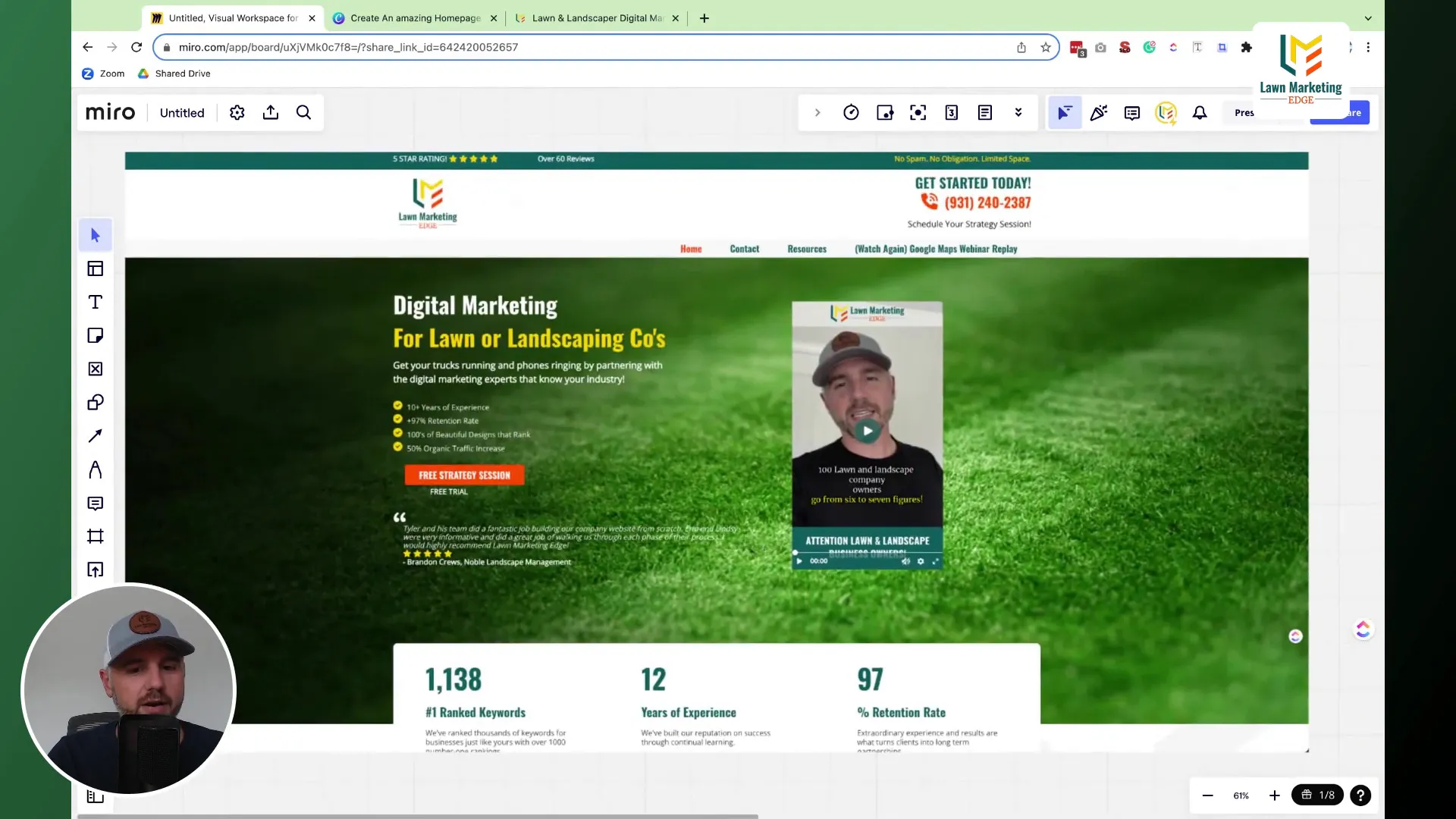 Enhanced homepage hero image with gradients and depth