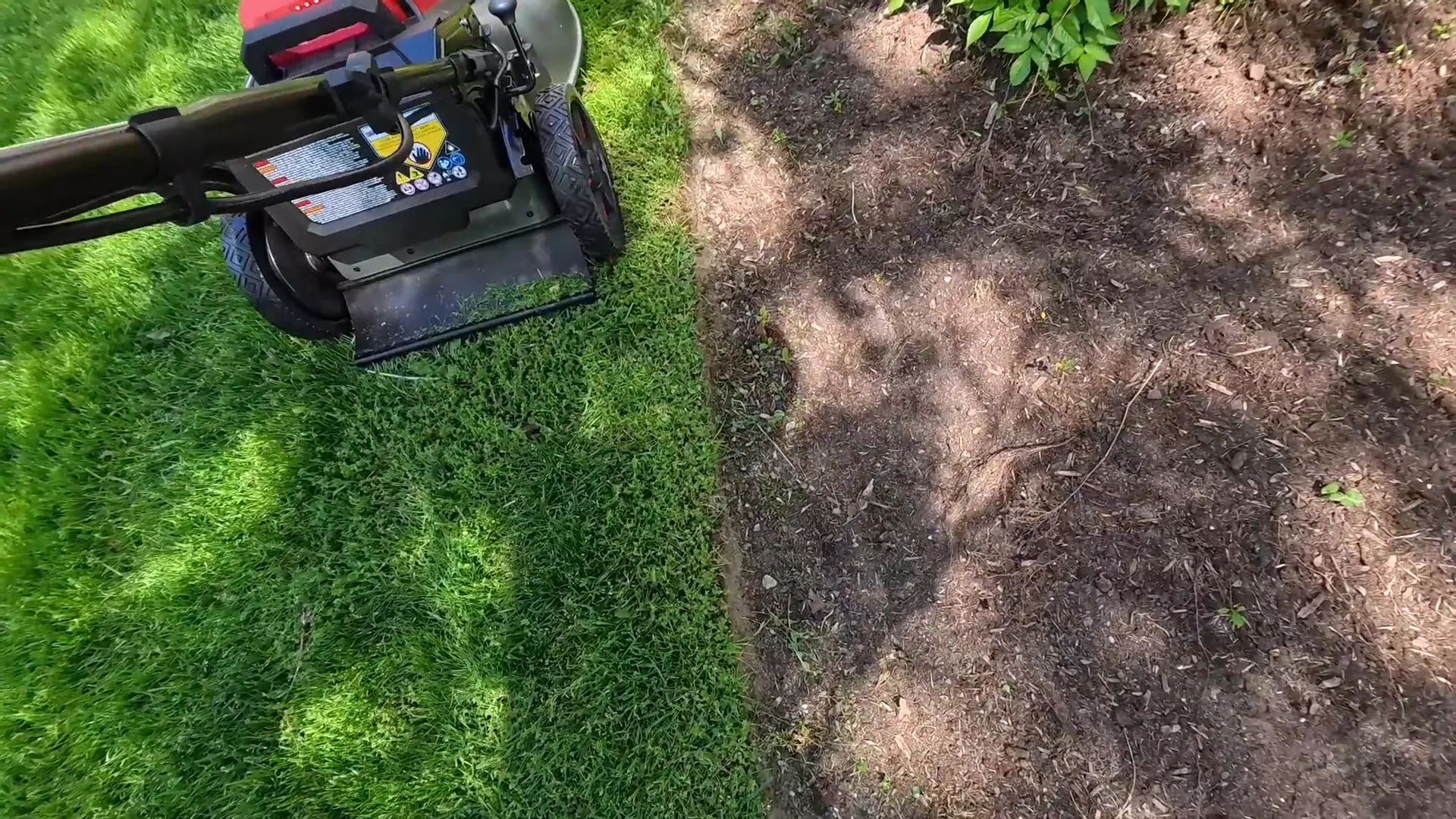 Mistake: Using a lawn mower as an edger